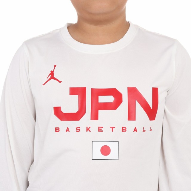 ジョーダン(JORDAN)バスケ 日本代表 Tシャツ ジュニア 長袖 JPN 2023 W