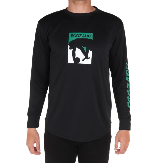 エゴザル　トレーナー　スウェット　長袖　黒　Mサイズ　バスケットボール エゴザル(EGOZARU)バスケットボールウェア 長袖Tシャツ EZLT