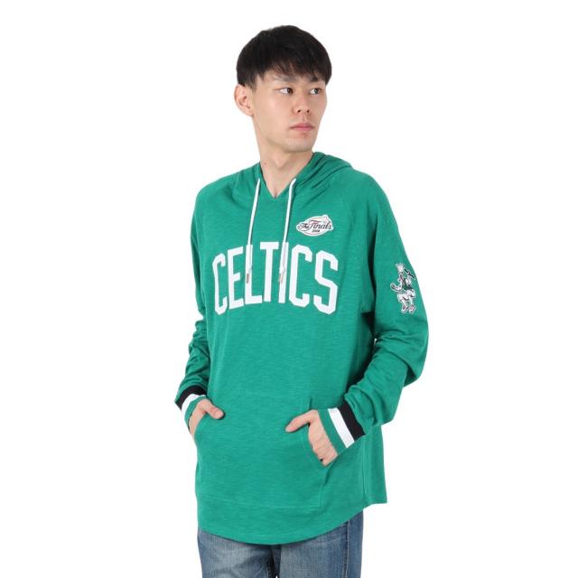 ミッチェルアンドネス(Mitchell&Ness)LEGENDARY SLUB 長袖 フーディー ボストン セルティックス T…