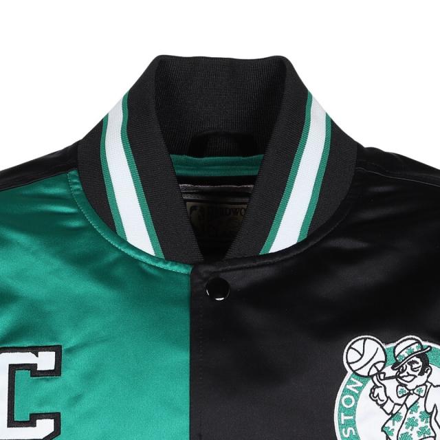 ミッチェルアンドネス(Mitchell&Ness)ライト サテン ジャケット NBA ボストン セルティックス OJBF552…
