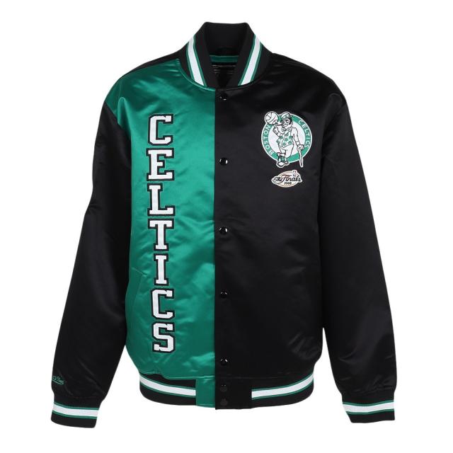 ミッチェルアンドネス(Mitchell&Ness)ライト サテン ジャケット NBA ボストン セルティックス OJBF552…