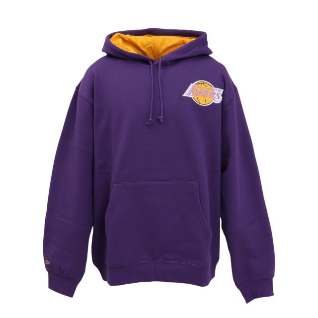 ミッチェルアンドネス(Mitchell&Ness)PLAYER フリース パーカー ロサンゼルスレイカーズ FNNC6612-…