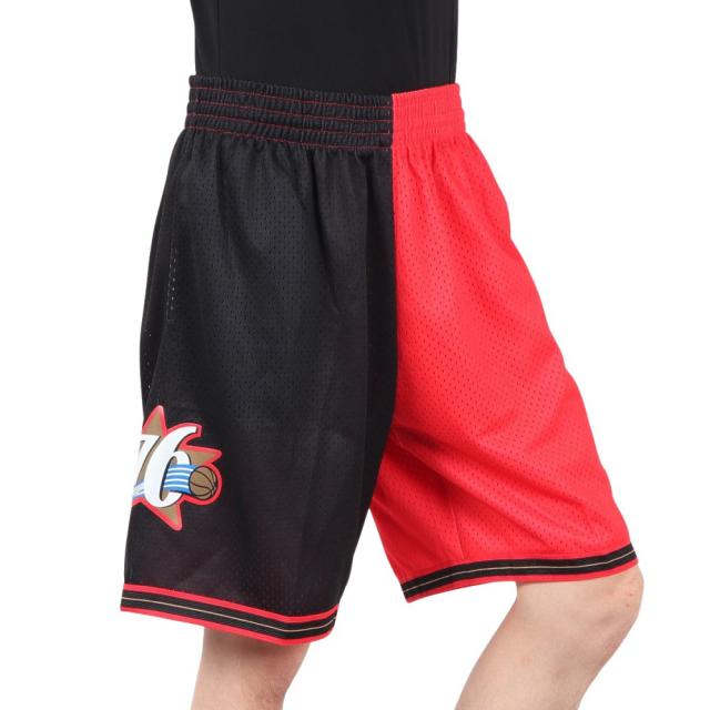 ミッチェルアンドネス(Mitchell&Ness)スプリット スイングマン ショートパンツ SMSH4855-P76BKGD(…