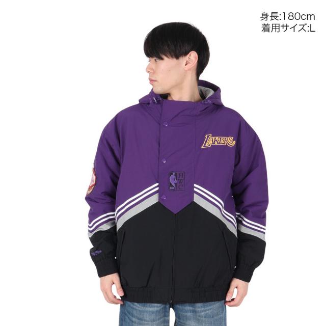 ミッチェルアンドネス(Mitchell&Ness)レトロ ジャケット ロサンゼルス・レイカーズ JK8094-LALBKPR(…_1