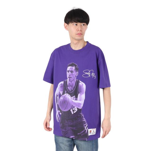 ミッチェルアンドネス(Mitchell&Ness)プレイヤー 半袖Tシャツ フェニックス・サンズ NN8097-PSUPURP…