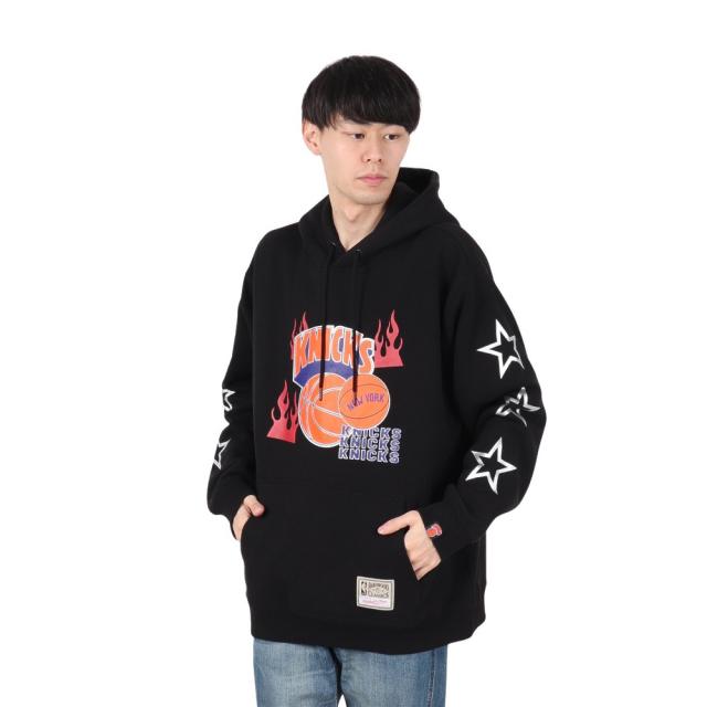 ミッチェルアンドネス(Mitchell&Ness)NBA オーバーサイズ フーディー ニューヨーク ニックス KNICKS T…