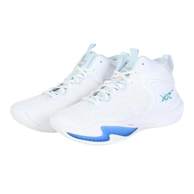 asics - ◎◎asics アシックス バスケットシューズ バッシュ NOVA SURGE 3 ホワイト×ブライトシアン 1061A048-100 アシックス(asics) バスケットシューズ NOVA SURGE 3 ノバサージ