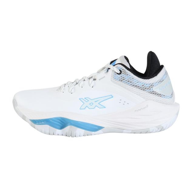 極美品ASICS NOVA FLOW バスケットシューズ シロ 白 27.5 アシックス] バスケットシューズ nova flow（バッシュ