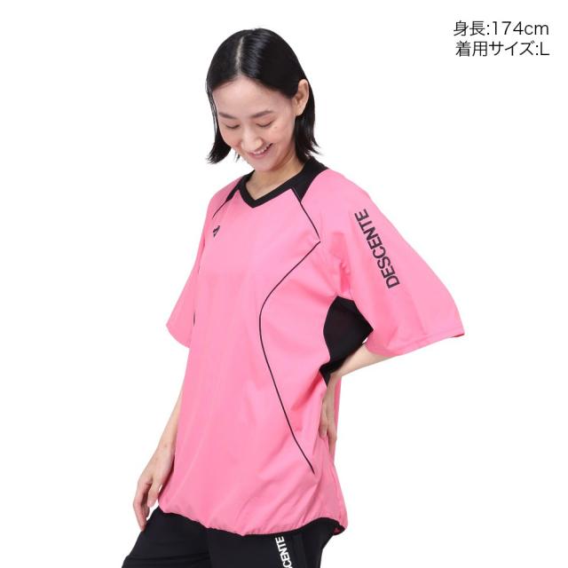 DESCENTE - ピンク デサント（DESCENTE）（キッズ）ジュニア スキースーツ 上下