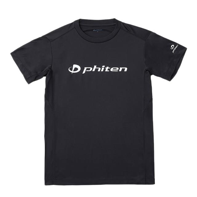 ファイテン(PHITEN)バレーボール 半袖 RUKUシャツ ブラック 白