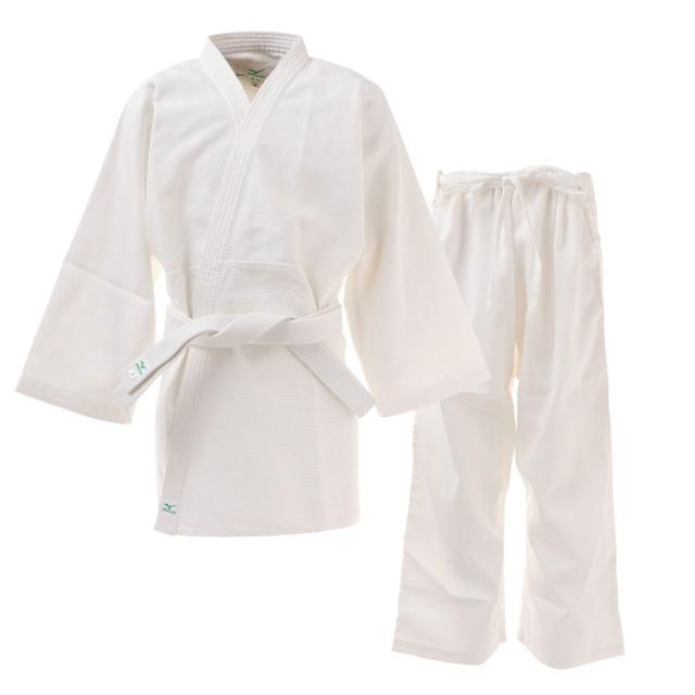 ミズノ(MIZUNO)柔道 愛校 正課用 上下セット 晒 22JG5A9001(Jr)