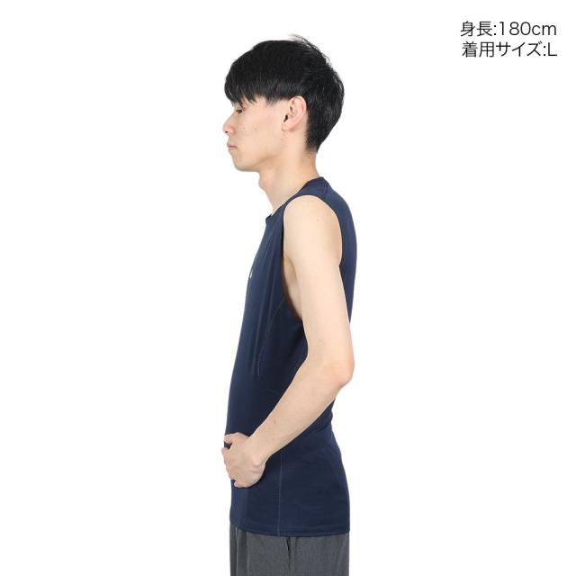 ナイキ(NIKE)タンクトップ 速乾 ネイビー ドライフィット ノースリーブ