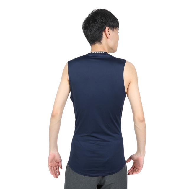ナイキ(NIKE)タンクトップ 速乾 ネイビー ドライフィット ノースリーブ