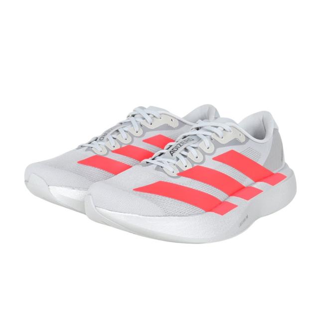 アディダス(adidas)ランニングシューズ トレーニングシューズ 部活 アディゼロ EVO SL シルバー レッド KI33…