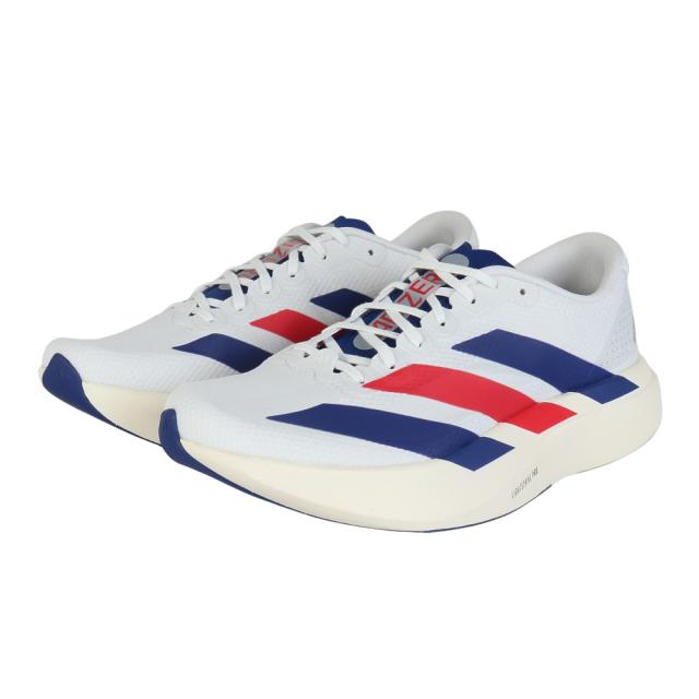 アディダス(adidas)ランニングシューズ トレーニングシューズ 部活 アディゼロ EVO SL ウーブン ホワイト ONP…