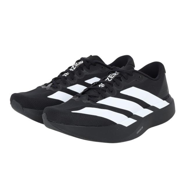 アディダス(adidas)ランニングシューズ トレーニングシューズ 部活 アディゼロ EVO SL ウーブン ブラック ホワイ…