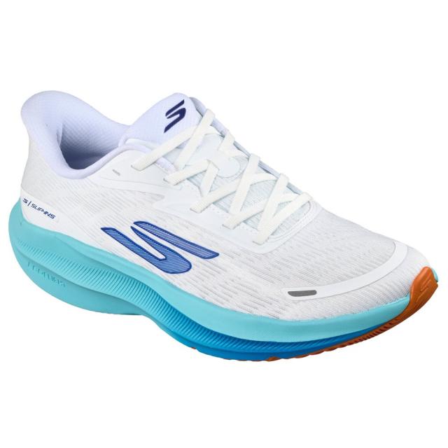 【ポイント10％！】スケッチャーズ(SKECHERS)ランニングシューズ トレーニングシューズ 部活 スリップインズ エアロ パルス ホワイト ブ…