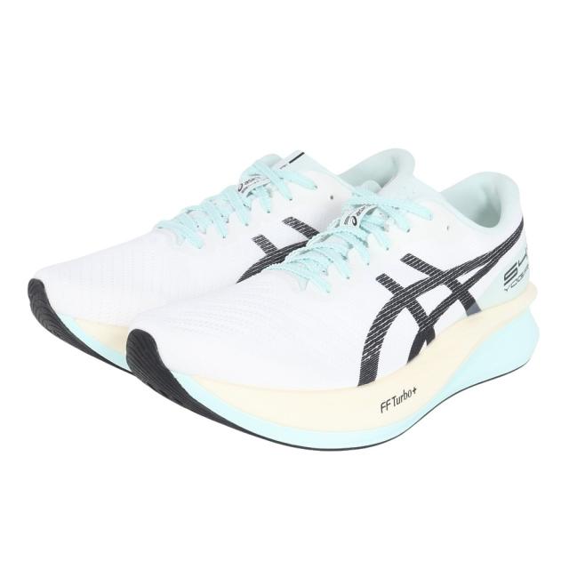 アシックス(ASICS)ランニングシューズ トレーニングシューズ 部活 S4+ YOGIRI ホワイト ブラック 1013A1…