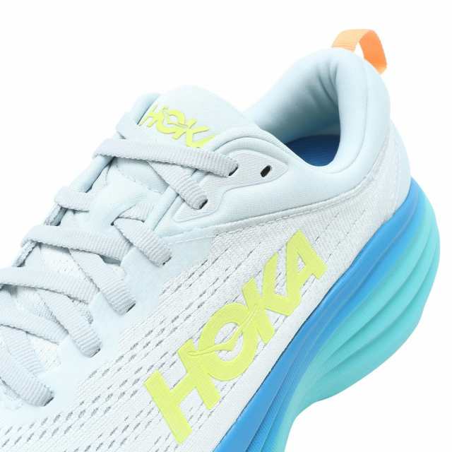 ホカ(HOKA)ランニングシューズ ボンダイ 8 BONDI 8 グレー グリーン