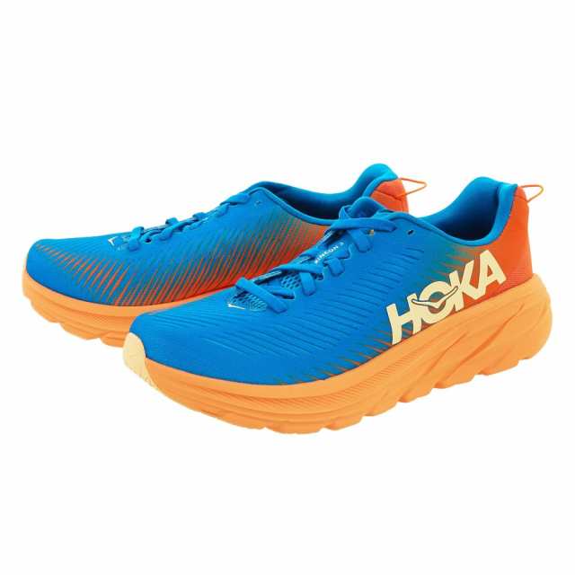 ホカ(HOKA)ランニングシューズ リンコン3 WIDE ブルー オレンジ