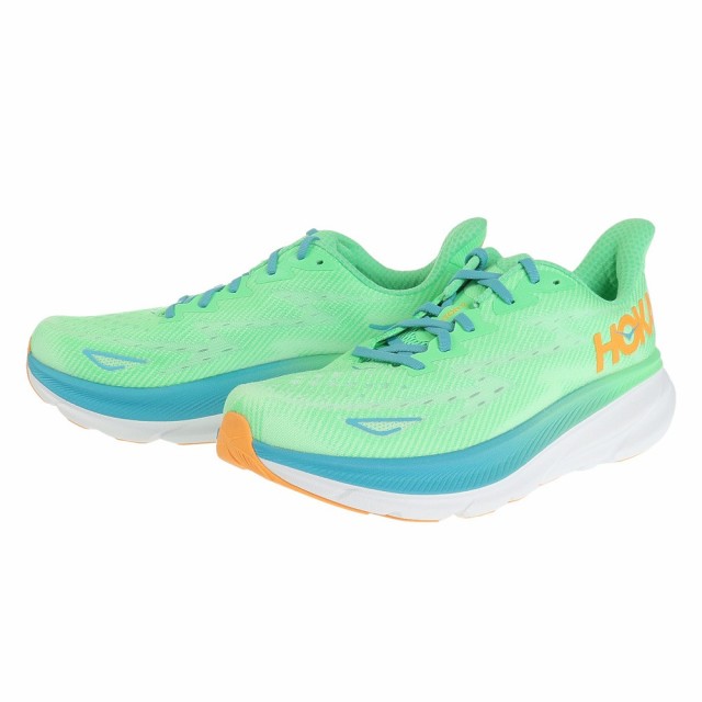 ホカ(HOKA)ランニングシューズ クリフトン9 ライトグリーン 1132210