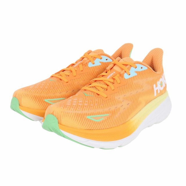 【ポイント10％！ 10/23 21:00〜22:59限定】ホカ(HOKA)ランニングシューズ ジョギングシューズ クリフトン9 Wide 1132210-SRSH(Men’s)