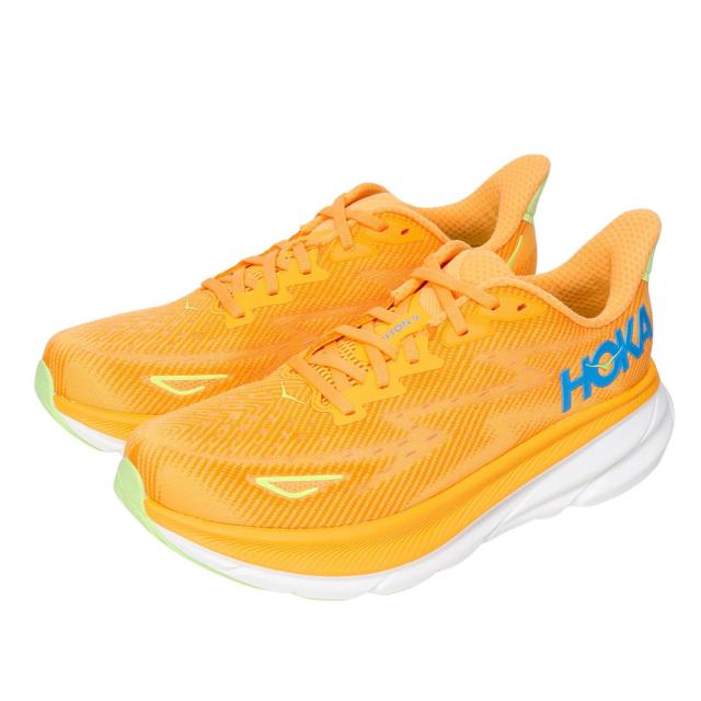 ホカ(HOKA)ランニングシューズ クリフトン9 ワイド オレンジ 1132210-SLRL スニーカー ジョグ クッション性…