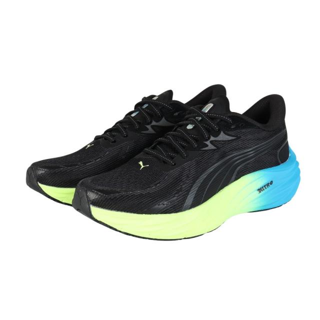 プーマ(PUMA)ランニングシューズ ジョギングシューズ ヴェロシティ ニトロ 4 AP ブラック 31263504 スニーカ…