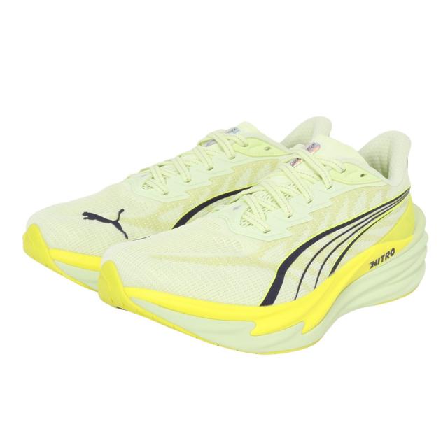 プーマ(PUMA)ランニングシューズ ジョギングシューズ ディヴィエイト ニトロ 4 フラッシュイエロー 31212304 ス…