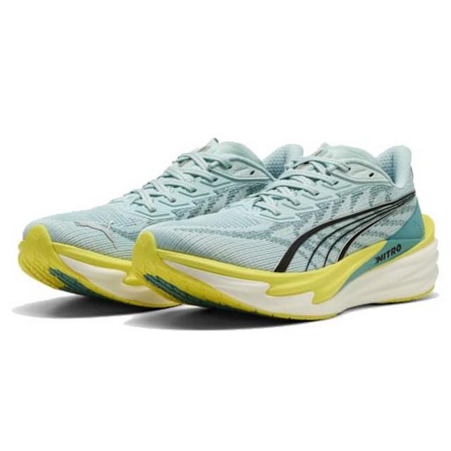 プーマ(PUMA)ランニングシューズ ジョギングシューズ ディヴィエイト ニトロ 4 ブルー イエロー 31212308 スポ…