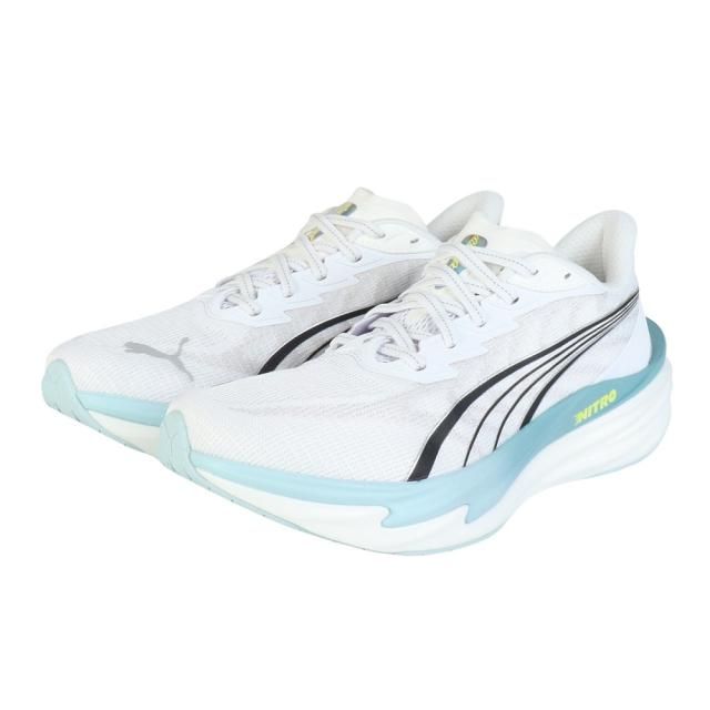 プーマ(PUMA)ランニングシューズ ジョギングシューズ ディヴィエイト ニトロ 4  ホワイト 31212309 スポーツ …