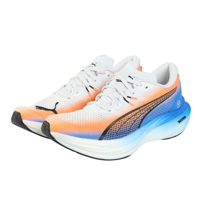 プーマ(PUMA)ランニングシューズ ジョギングシューズ ディヴィエイト ニトロ 3 駅伝 ホワイト ブラック 3134220…