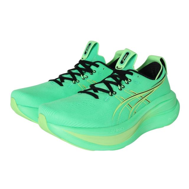 アシックス(ASICS)ランニングシューズ ジョギングシューズ ゲルニンバス 28 グリーン 1011C127.300(Men…