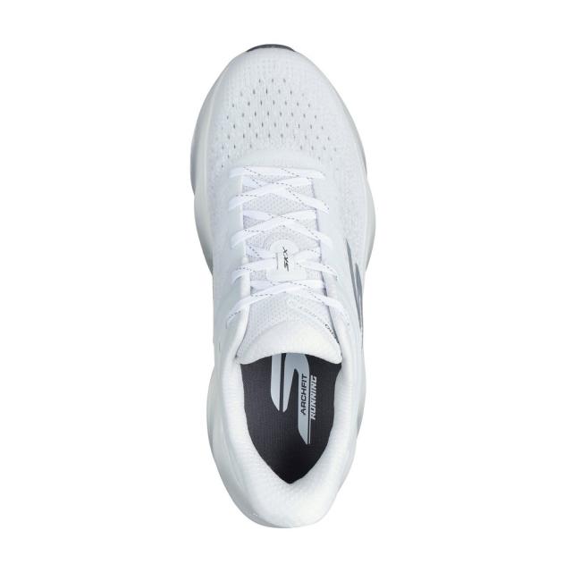 スケッチャーズ(SKECHERS)ランニングシューズ ジョギングシューズ スリップインズ エアロ バースト ホワイト シルバー…_1