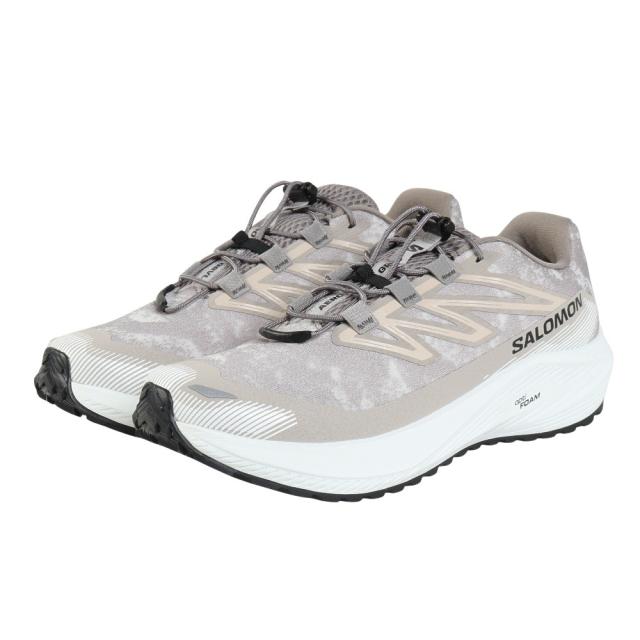 サロモン(SALOMON)ランニングシューズ ジョギングシューズ エアロ フロー グラベル ライトグレー L49256000 …
