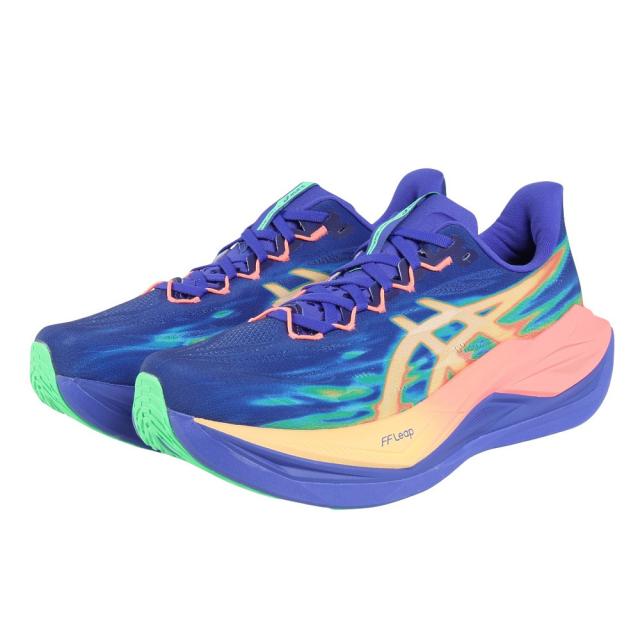 アシックス(ASICS)ランニングシューズ ジョギングシューズ スーパーブラスト 3 ダークブルー 1013A177.400 …