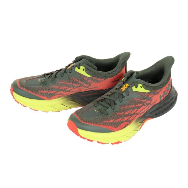 ホカ(HOKA)ランニングシューズ スピードゴート 5 ダークグリーン 1123157-TFST スニーカー トレイルラン 厚…の通販は