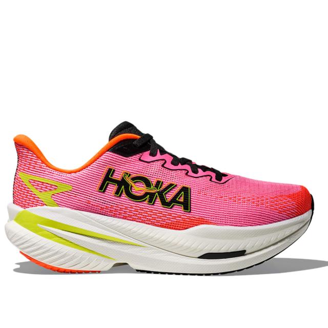 ホカ(HOKA)ランニングシューズ トレーニングシューズ 部活 マッハ X 3 ピンク イエロー 1168721-NNRS ス…