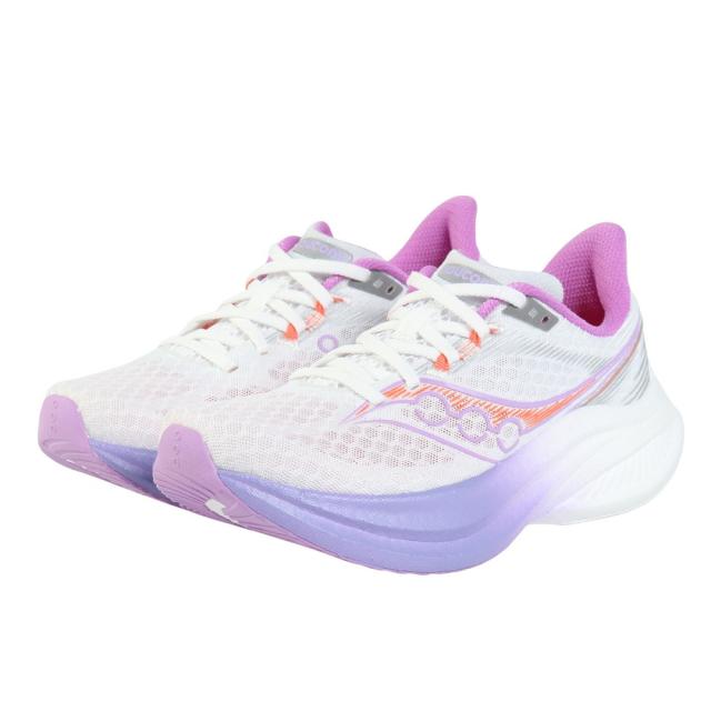 サッカニー(SAUCONY)ランニングシューズ トレーニングシューズ エンドルフィン スピード 5 ホワイト パープル S11…