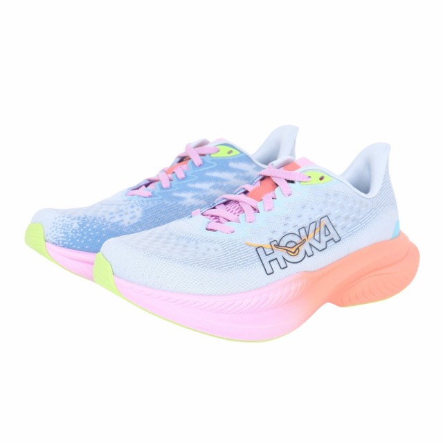 【ポイント10％！ 10/23 21:00〜22:59限定】ホカ(HOKA)ランニングシューズ ジョギングシューズ マッハ 6 ワイド 1147834-ISK(Lady’s)