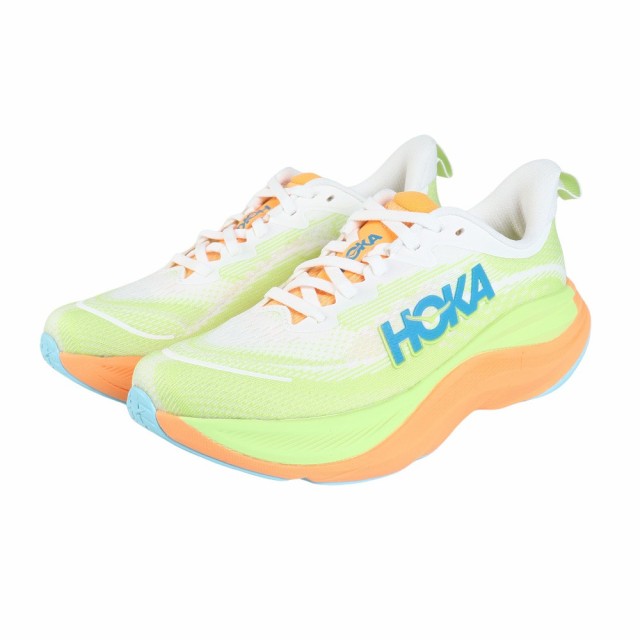 ホカ(HOKA)ランニングシューズ スカイフロー フラッシュグリーン 1155113-FSTS スニーカー ジョグ 軽量 安定…