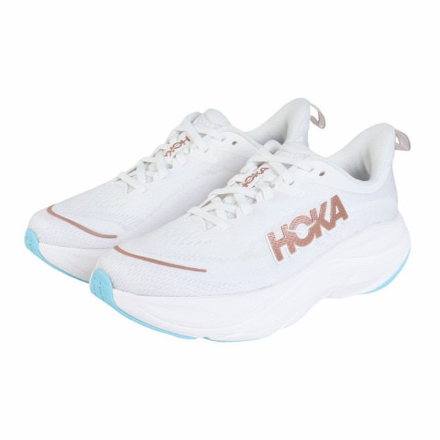 ホカ(HOKA)ランニングシューズ スカイフロー ホワイト ゴールド 1155113-FTRS スニーカー ジョグ 軽量 安定…