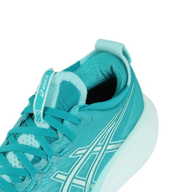 アシックス(ASICS)ランニングシューズ ゲルニンバス27 ターコイズ