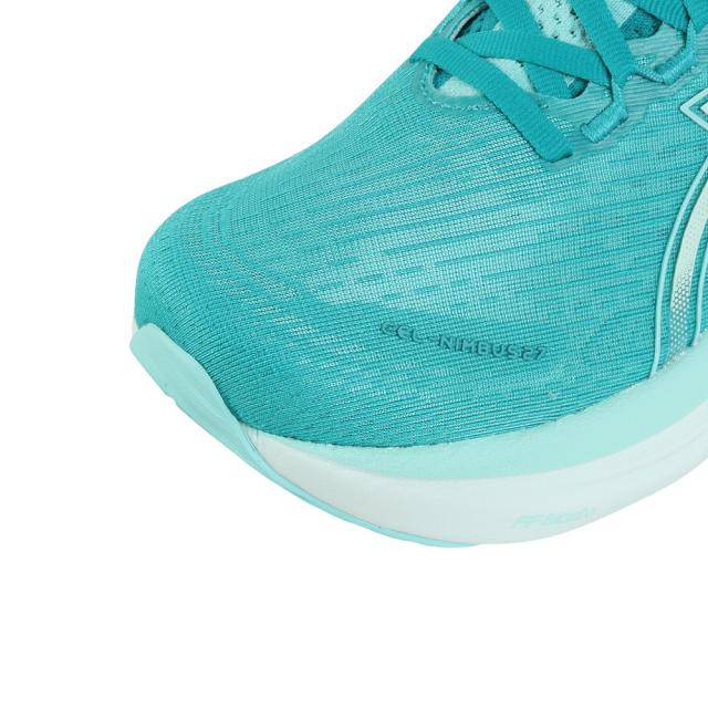 アシックス(ASICS)ランニングシューズ ゲルニンバス27 ターコイズ