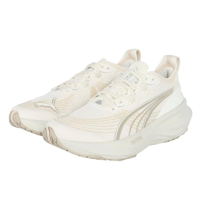 プーマ(PUMA)ランニングシューズ ジョギングシューズ フォーエバーラン ニトロ 2 オフホワイト 31047126 スポー…