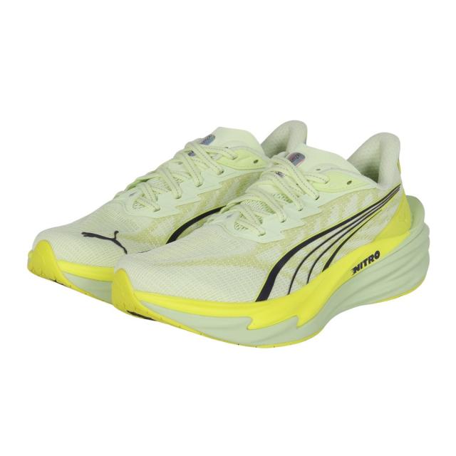 プーマ(PUMA)ランニングシューズ ジョギングシューズ ディヴィエイト ニトロ 4 フラッシュイエロー 31212404 ス…