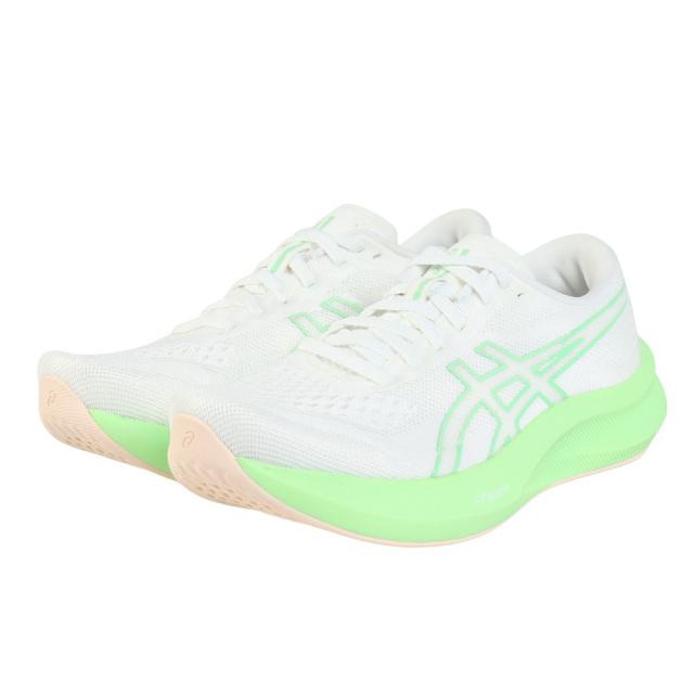 アシックス(ASICS)ランニングシューズ ジョギングシューズ エボライド スピード 3 ホワイト グリーン 1012B763…