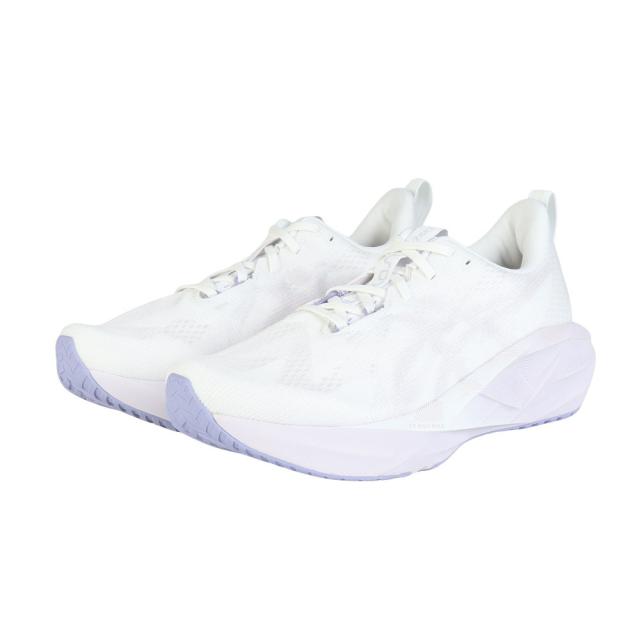 アシックス(ASICS)ランニングシューズ ジョギングシューズ ノヴァブラスト 5 ワイド ホワイト パープル 1012B76…
