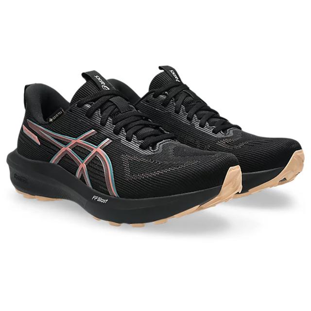 アシックス(ASICS)ランニングシューズ ジョギングシューズ GT-1000 14 ゴアテックス ブラック ピンク 1012…