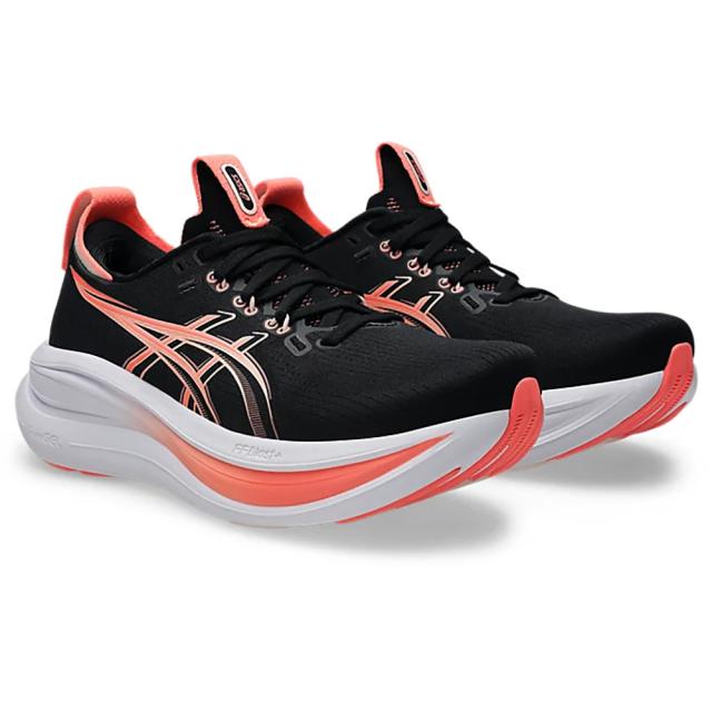 アシックス(ASICS)ランニングシューズ ジョギングシューズ ゲルニンバス 28 ブラック ピンク 1012B899.003…